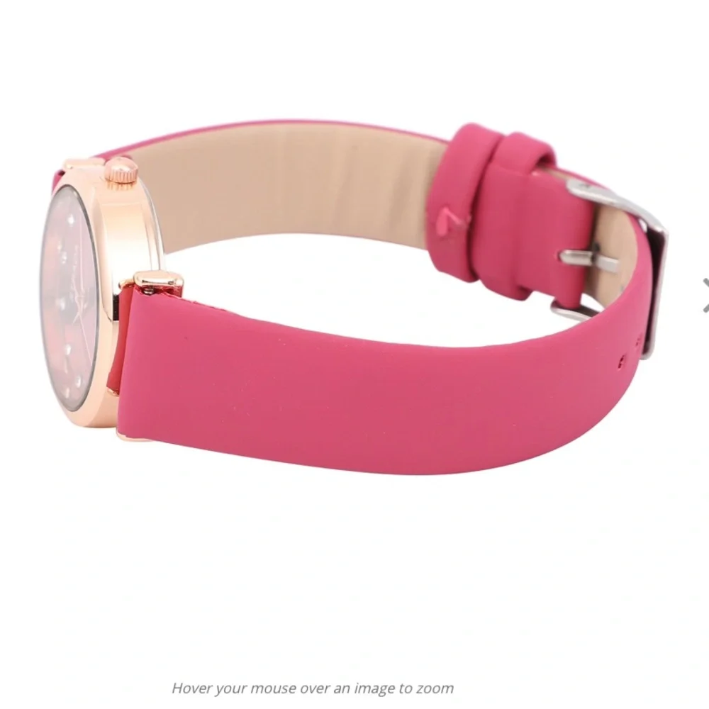 Pink Watch and Scarf Set